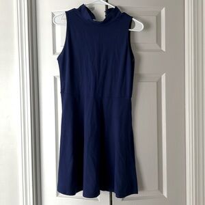 Blue sleeveless dress